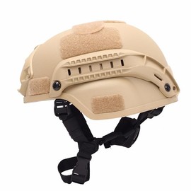 Haverain Tactical Helmet, Survival Game Helmet, Cosplay Helmet, Outdoor Airsoft Helmet, Survival Game Equipment, Beginner, Replica, Multifunctional, Freesize (Tan)