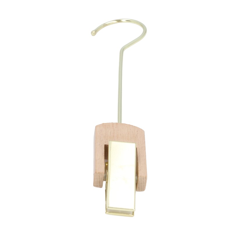 Laundry Hooks Clip Industrial Solid Wood Rotary Multifunctional Hanging Hooks