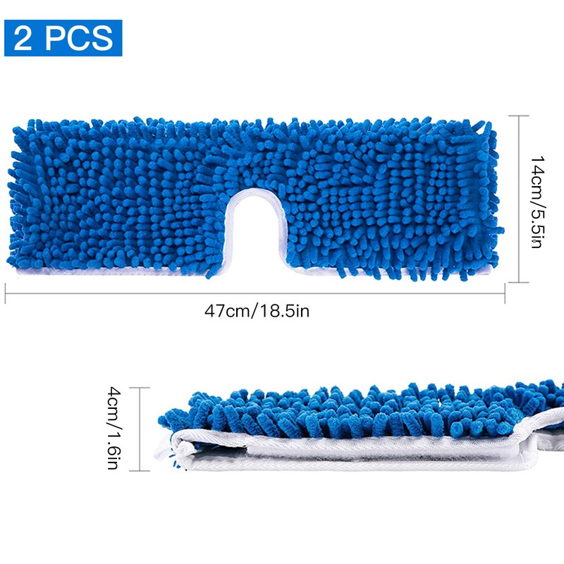Dovcleing 2 Pack Microfiber Mop Refills Compatible with O-Cedar Dual-Action