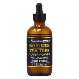 Jamaican Wild Black Rice  Tea Tree Oil 4oz w/Free Nail File
