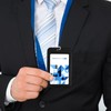 6Pcs ID Badge Holder, Hard Plastic ID Card Holder for