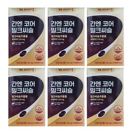Vitamin Village Ganen Core Milk Tstle 500mg x 30 Capsules 6 Boxes () Milk Tstle Extract / 비타민마을 간엔 코어 밀크씨슬 500mg x 30캡슐 6박스 () 밀크씨슬 추출