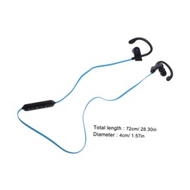 LALAFINA Ear Hook Earphone with Microphone Stereo Headset Black and Comfortable Fit for Sports and Daily Use Compatible with Digital Devices