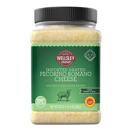 Wellsley Farms Grated Imported Pecorino Romano Cheese, 20 oz.
