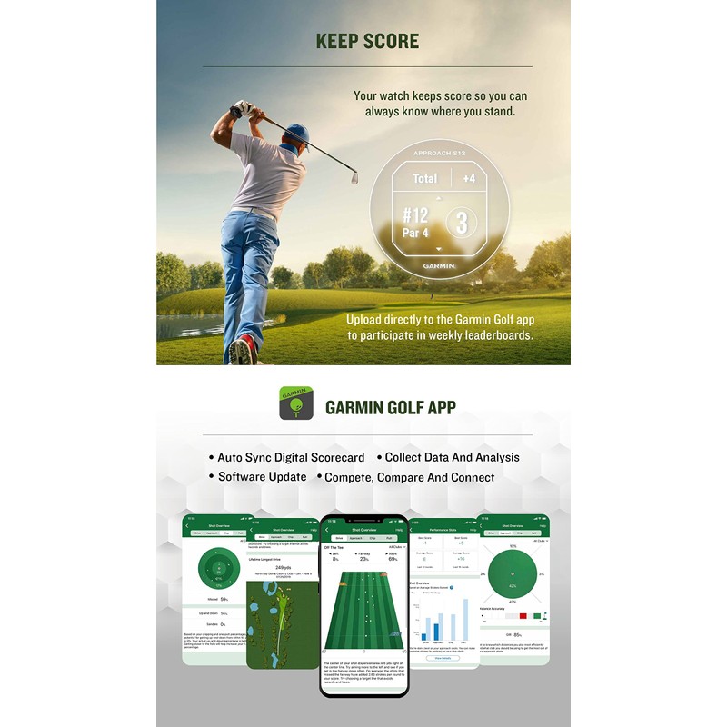 Garmin 010-02472-20 Golf Navi GPS Approach S12 Black