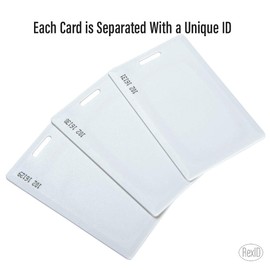 Default Programmed RexID H10301 Clamshell Proximity Card for Access Control Comparable to Standard 26 bit Format for Add-On & Replacement on Current System (50)