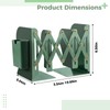 Adjustable Bookend, Metal Book Stand with Pen Holder, Foldable Book