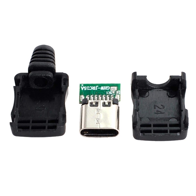 cablecc 10set DIY 4pin USB 2.0 Type C Female Socket