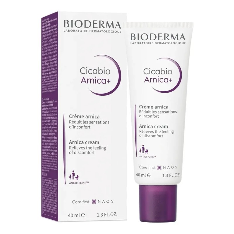 Bioderma Cicabio Árnica+, Crema Descongestiva para Golpes y Moretones, 40