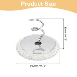 QUARKZMAN Pack of 24 Upholstery Pins Twist Pin, 20 mm Bed Skirt Pins Fabric Covered Button Twist Pins for Throws Bed Skirt Armchair Caddies Furniture Cover Beige