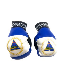 Hanging Car Mirror Mini Boxing Gloves (Nicaragua)