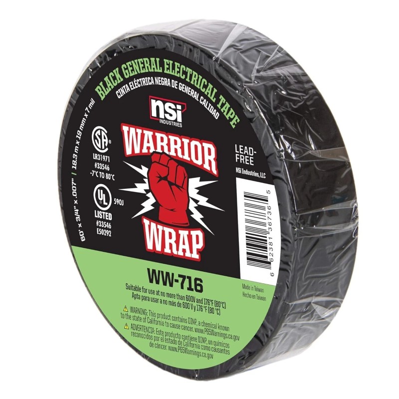 WarriorWrap General 3/4 in. x 60 ft. 7 mil Vinyl