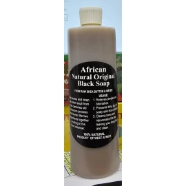 Original African Natural Original Black Soap 16 fl oz