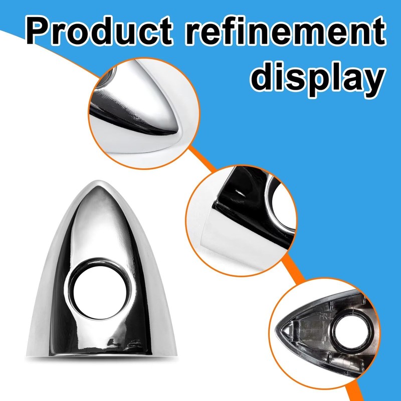CZShiYue Car Front Left Exterior Door Handle Lock Cover Fit
