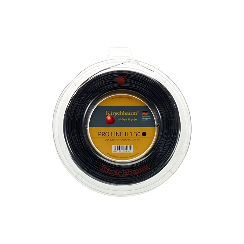 Kirschbaum Unisex's Pro Line II String Reel-Black, 1.2 mm