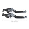 Fydun Motorcycle Brake Clutch Levers, 1 Pair Left and Right