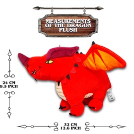 POWER BEAST Dragon Plush Toy, Themberchaud, D&D, Dungeon Master, Dungeons and Dragons, DND, D&D 5e