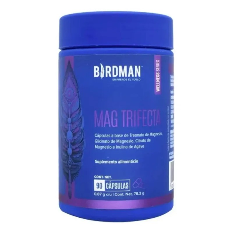 Suplemento Fitness Birdman Mezcla De Magnesios 90 Caps Ws