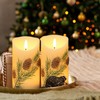 Wondise Flameless Candles with Timer, Battery Operated Flickering 3D Wick