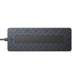 HP Universal USB-C Multiport Hub [Up to 65W USB-C PD Supports Power Pass-Through, 4K Dual Output, 1 HDMI 2.0 Port, 1 DisplayPort 1.2x1, RJ-45 Wired LAN, 2 USB-A 3.2 Ports, 1 USB Type-C 3.2 Port]