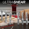 Ultra-Shear Slow Spiral Router Bits, 1/2" CD, 1/2" SH, 1-1/2"