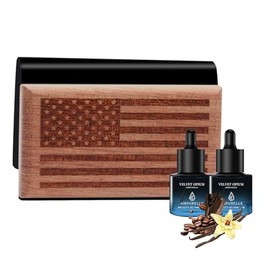 Airpurelle Wood Car Freshener Refill with Vanilla Scent,Vanllia Car Scent Refills-Includes 2x 8ML Refills – 0.54 FL OZ, Made in USA