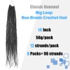 Salt and Pepper Short Box Braid Crochet Hair for Black