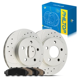 PHILTOP Front Brake Pads and Rotors kit Fit for Mazda 1998-2002 B4000, 11” Brake kit Front Brakes Rotors Automotive Replacement Brake kits