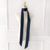 GUZOSJO Solid Color Long Neckerchief Pure Skinny Scarf Necktie Handbag