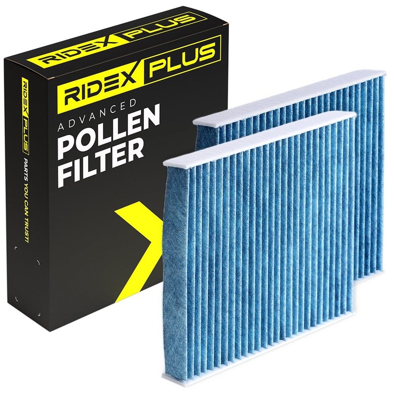 RIDEX Plus Cabin Air Filter Activated Carbon with Anti-Allergic Effect