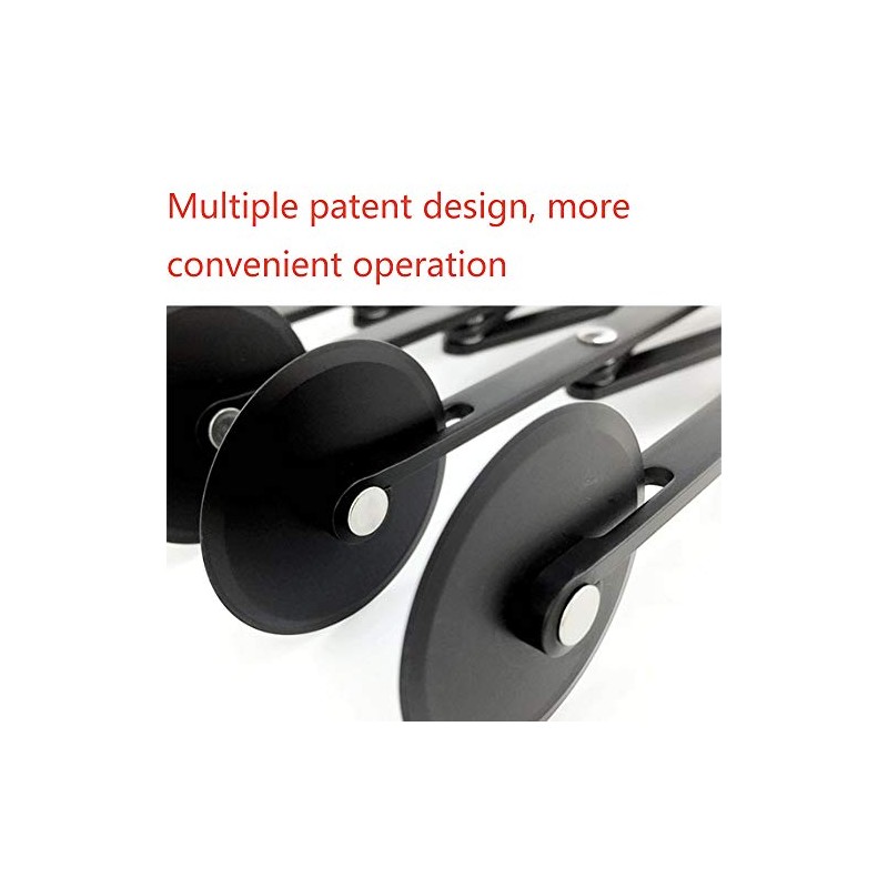 Adjustable Pastry Cutter, 5 Wheel Stainless Steel Dough Divider,Non-stick coating
