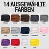 Miscly Flat Shoelaces - Waxed Tear-Resistant for Stiffles and Leather