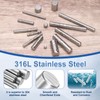 sourcing map 40 Pcs 6 mm x 8 mm Dowel