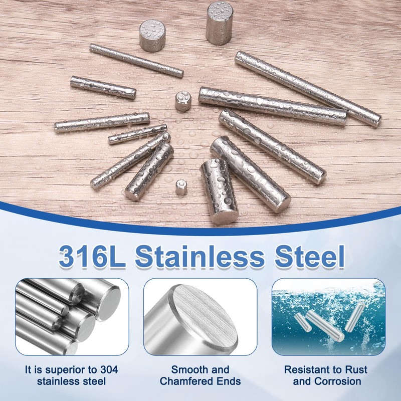 sourcing map 40 Pcs 6 mm x 8 mm Dowel