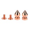 100 Sets Spiked Cone Spike Stud Rose Gold High Hardness