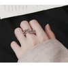 JINJIASC Swivel Opening Rings Women, Drive Away Your Anxiety Rainbow