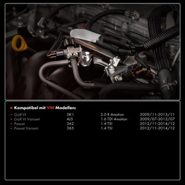 Frankberg Boost Pressure Sensor 3-Pin Compatible with Golf VI Variant AJ5 1.6L Diesel Golf VI 5K1 2.0L Petrol 2009-2013 2009-2013 Pa.ssat 362 1.4L Petrol 2012-2014 Replace# 07K906051