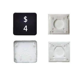 Replacement Individual AP08 Type Number 4 Keycap and Hinge for MacBook Pro Model A1425 A1502 A1398 for MacBook Air Model A1369/A1466 A1370/A1465 Keyboard to Replace The 4 Key Cap and Hinge