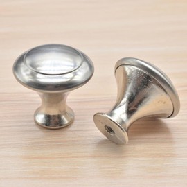 Acero Inoxidable Pomo de Armario Plata 20 Piezas Redondo