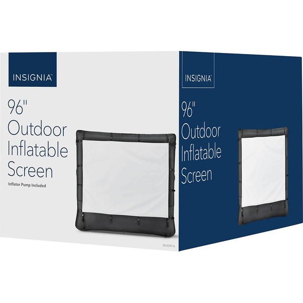 Insignia 96" Inflatable Outdoor Projector Screen Black NS-SCR116