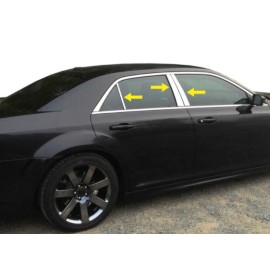 Best for Less For 2011-2023 Chrysler 300/300C 6PC Chrome Stainless Steel Pillar Post