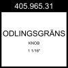 IKEA ODLINGSGRANS ODLINGSGRÄNS Knob White 2 Pack 1 1/16" 405.965.31