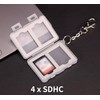 Flashwoife, 4 x SD SDHC Storage Memory Card Case Box