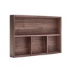 Pandapark Wood Organizer Tray,Black Walnut,Desk & Drawer Storage Box (Walnut