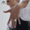 Tetragrammaton Pentagram Ring for Men Women Stainless Steel Sacred Geometry