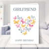 Girlfriend Birthday Card with Butterfly Heart | Female Happy Birthday