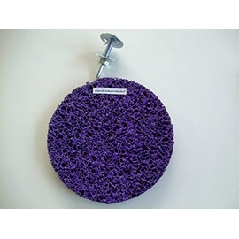 Olbrich-Industriebedarf Cleaning Disc 150 mm with Mandrel Purple