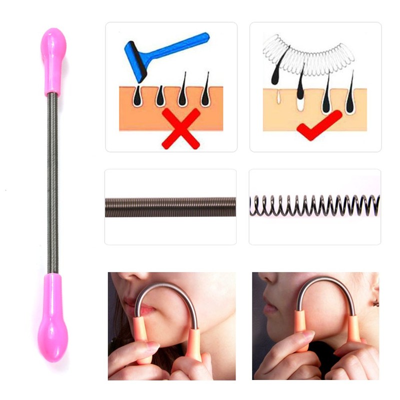 The Elixir Beauty Manual Portable Spring Facial Hair Remover Epilator