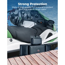 KEMIMOTO PWC Fender,Jet Ski Bumper Dock Bumper,Large Area Boat Fender for Docking,Folding Design Boat Bumper with 19.7in Horizon Length,1PC