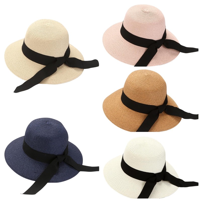 HIQIU Women's Sun Hat with Wide Brim, Foldable Sun Protection,